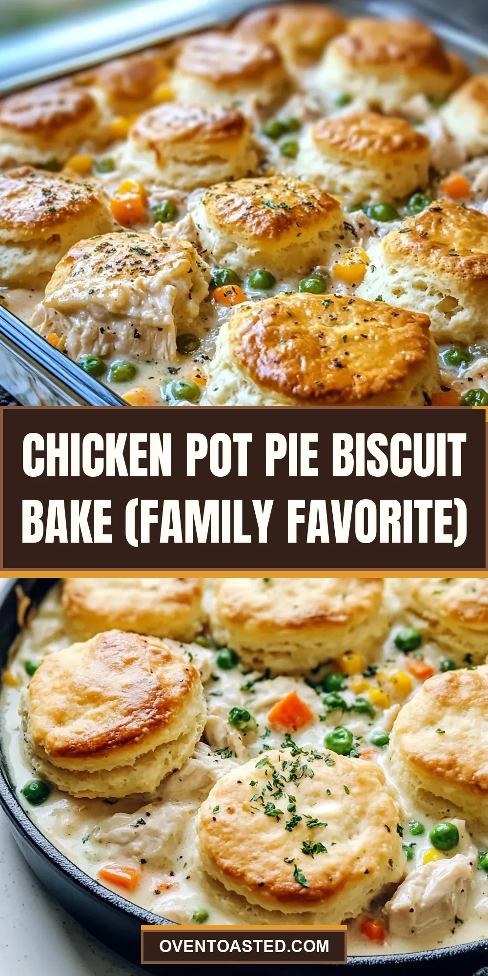 Tasty Chicken Pot Pie Biscuit Bake (Family Favorite)