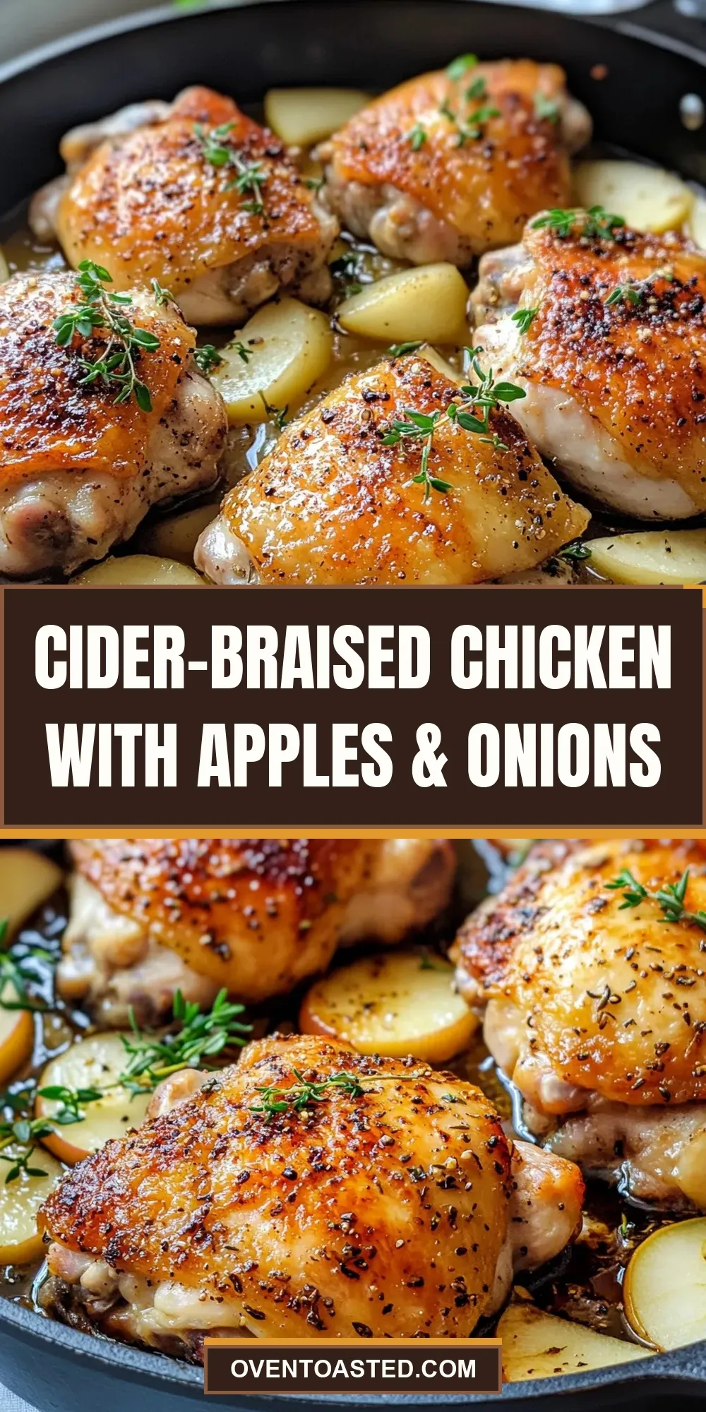 Cider-Braised Chicken With Apples & Onions Recipe