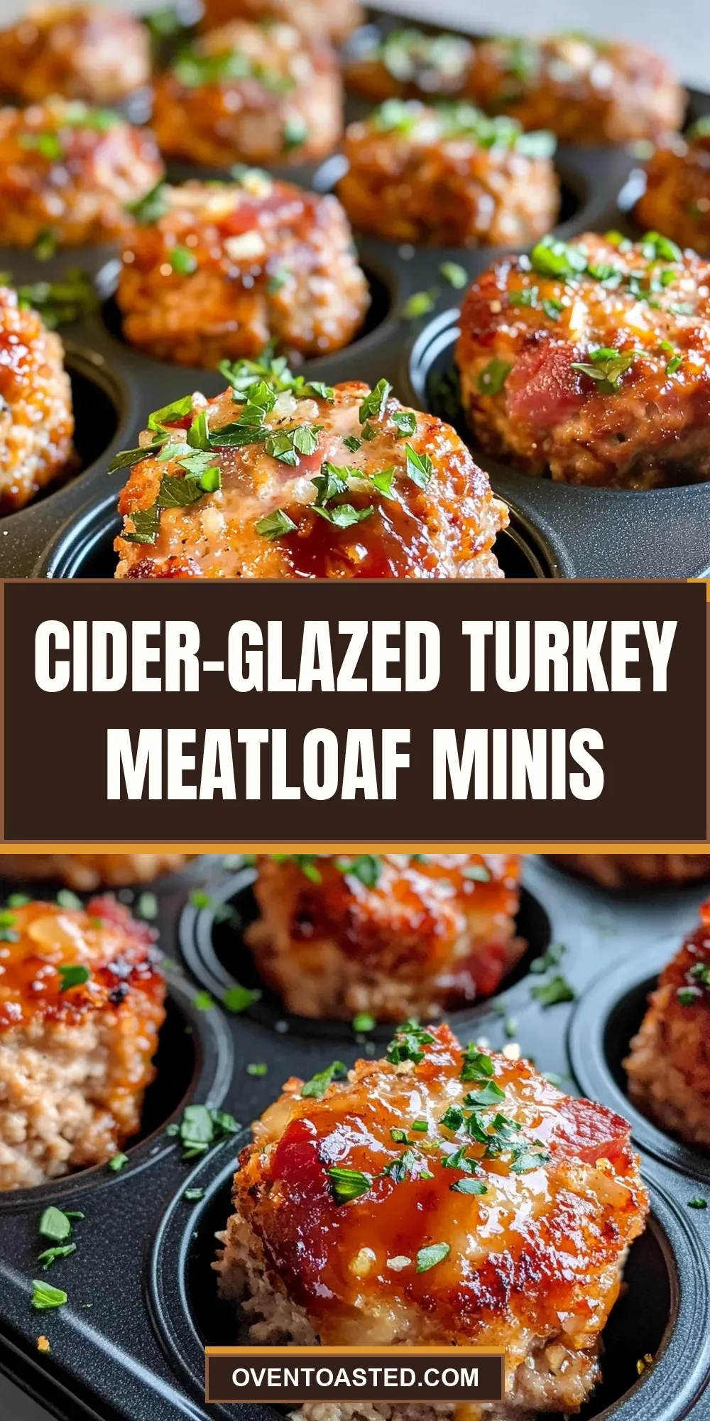 Easy Cider-Glazed Turkey Meatloaf Minis Recipe
