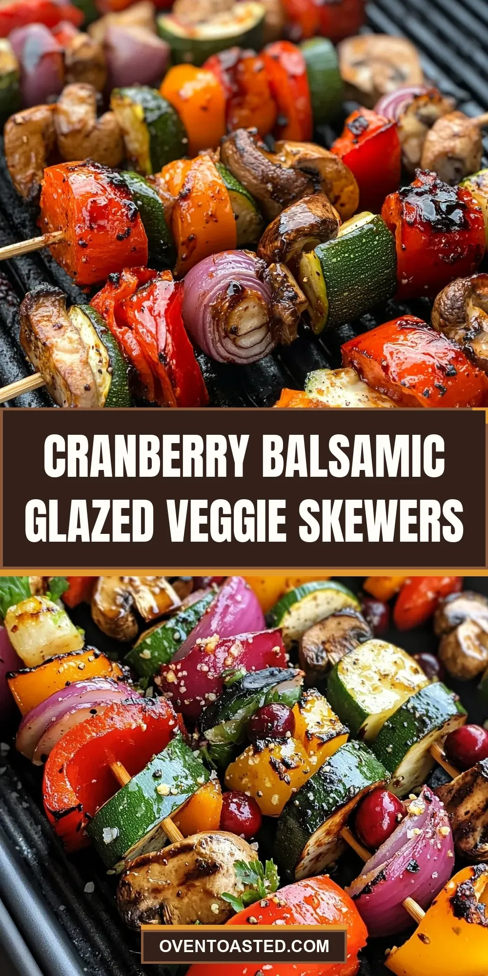 How To Make Simple Cranberry Balsamic Glazed Veggie Skewers