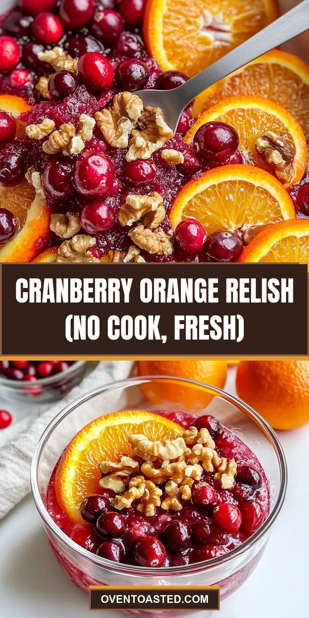 The Best Cranberry Orange Relish (No Cook, Fresh) Ever