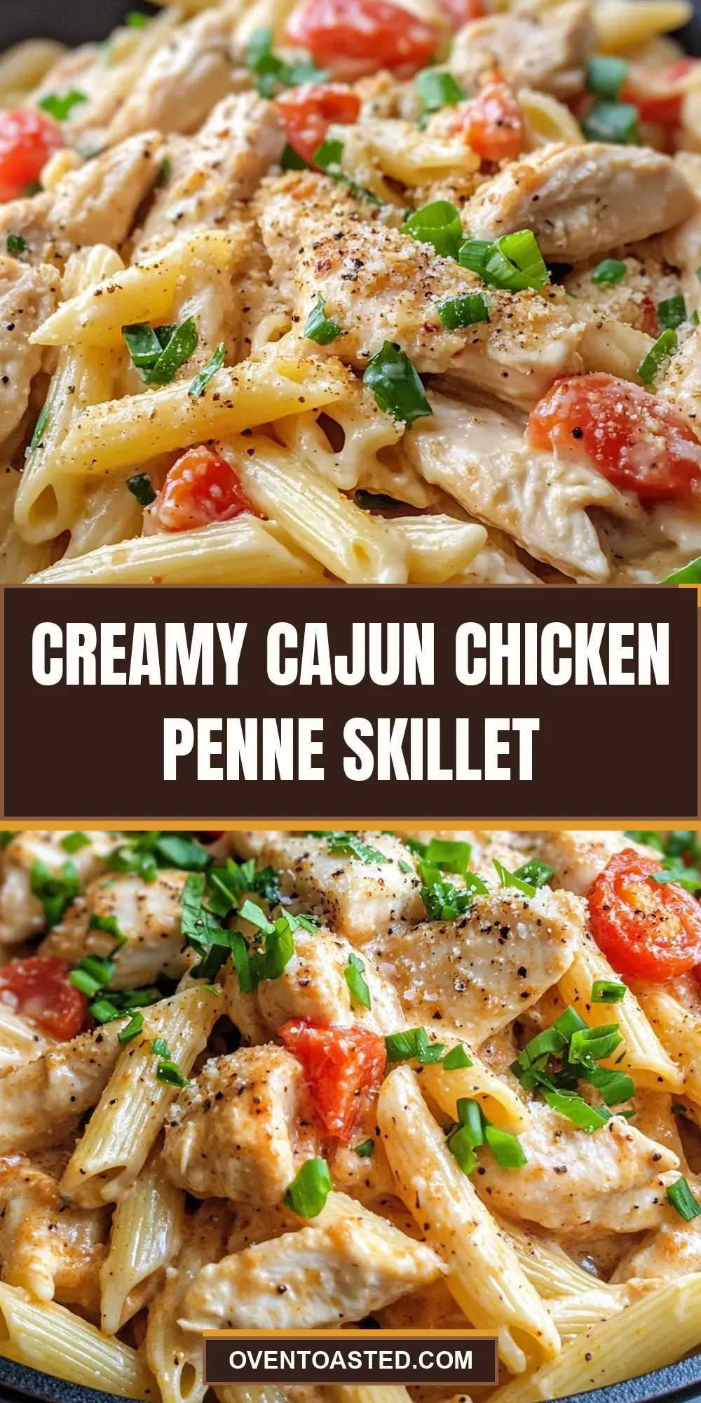 The Best Creamy Cajun Chicken Penne Skillet Ever