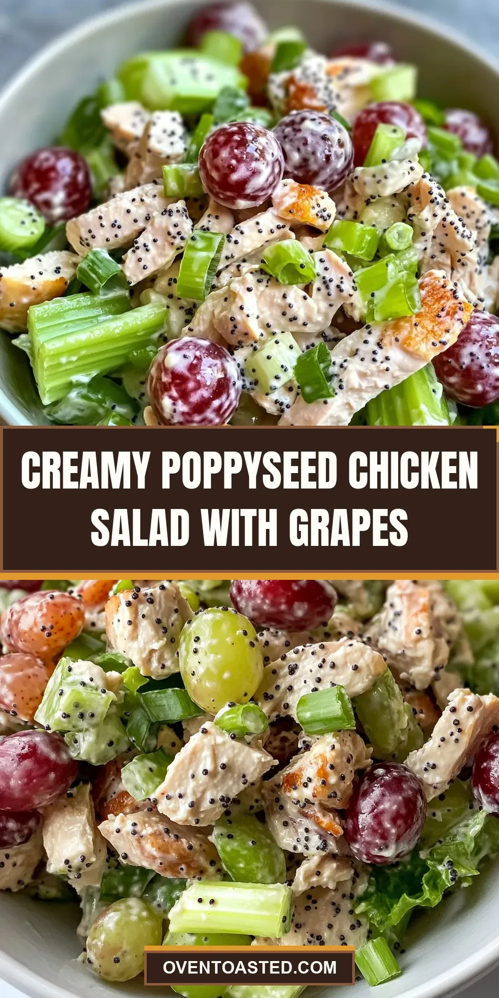 The Best Creamy Poppyseed Chicken Salad With Grapes Ever