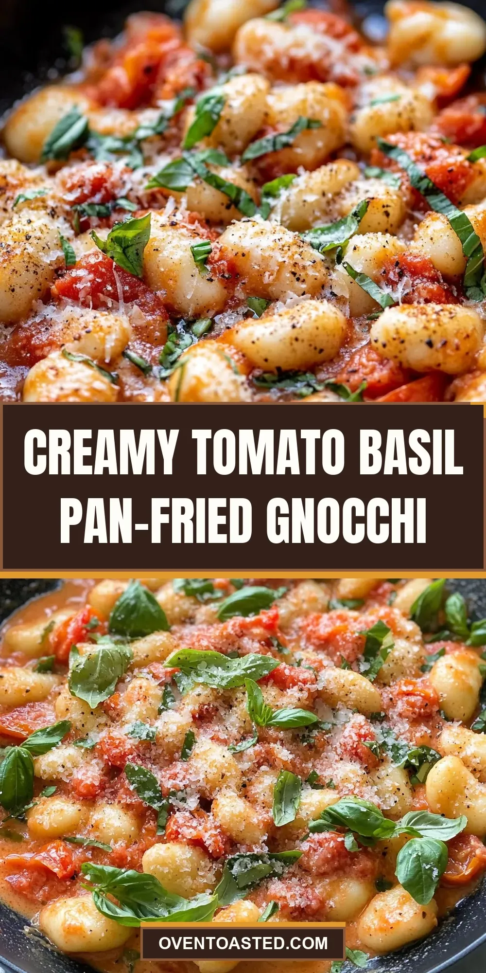 Easy Creamy Tomato Basil Pan-Fried Gnocchi Recipe
