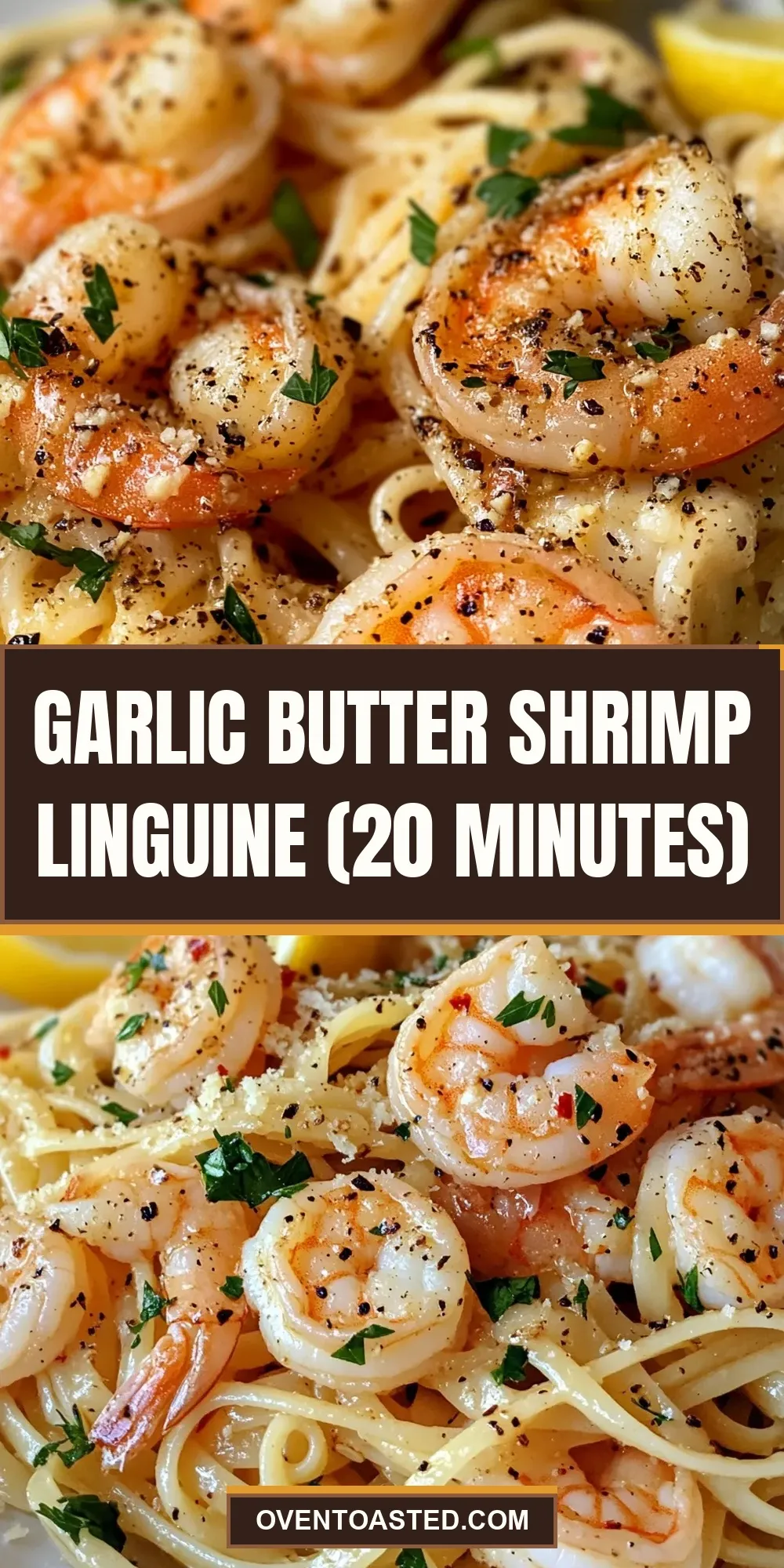 Garlic Butter Shrimp Linguine (20 Minutes) (Easy & Delicious)