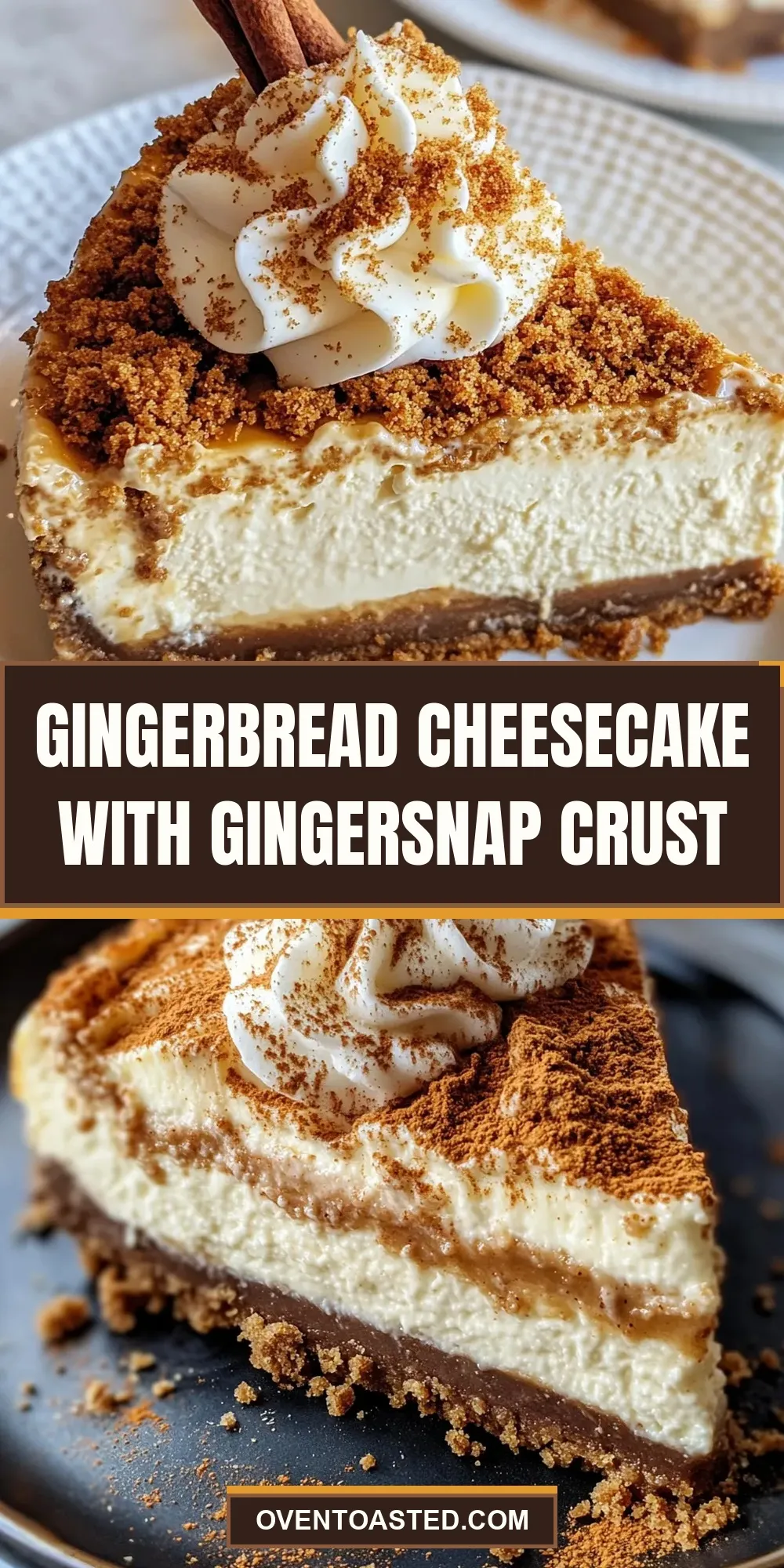The Best Gingerbread Cheesecake With Gingersnap Crust Ever