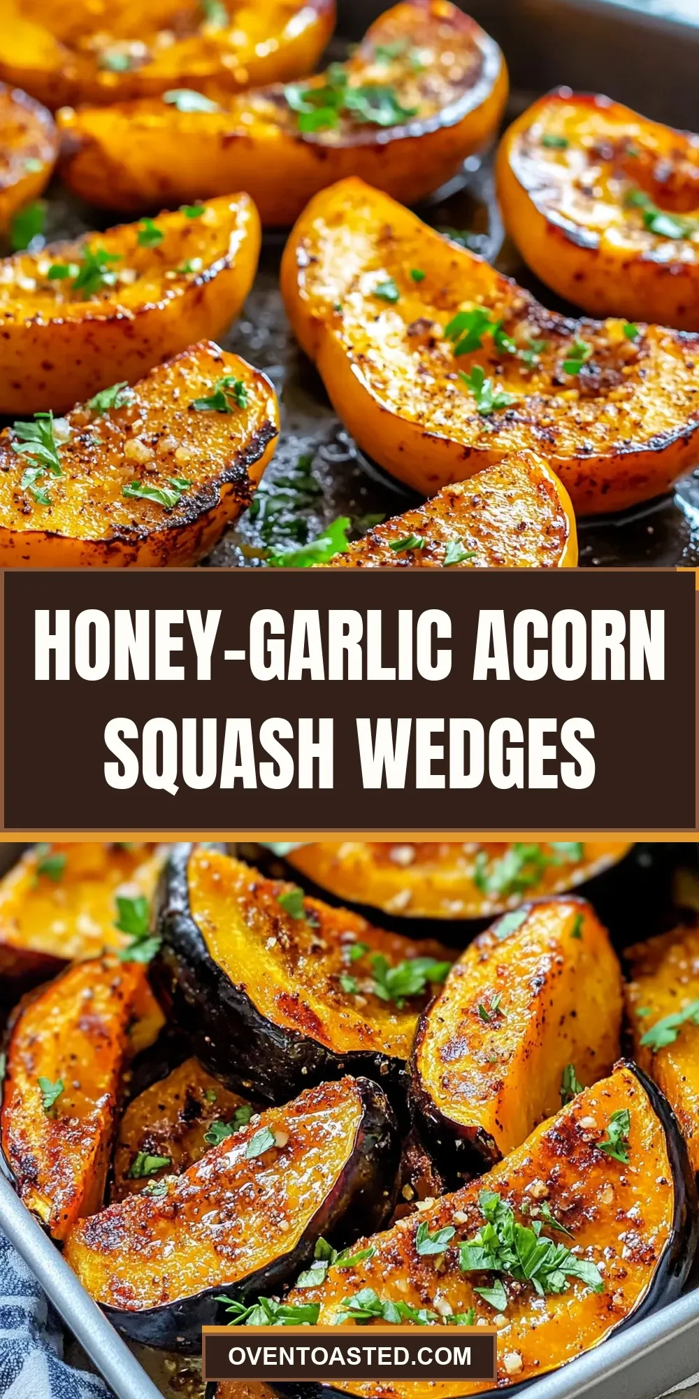 Honey-Garlic Acorn Squash Wedges Recipe