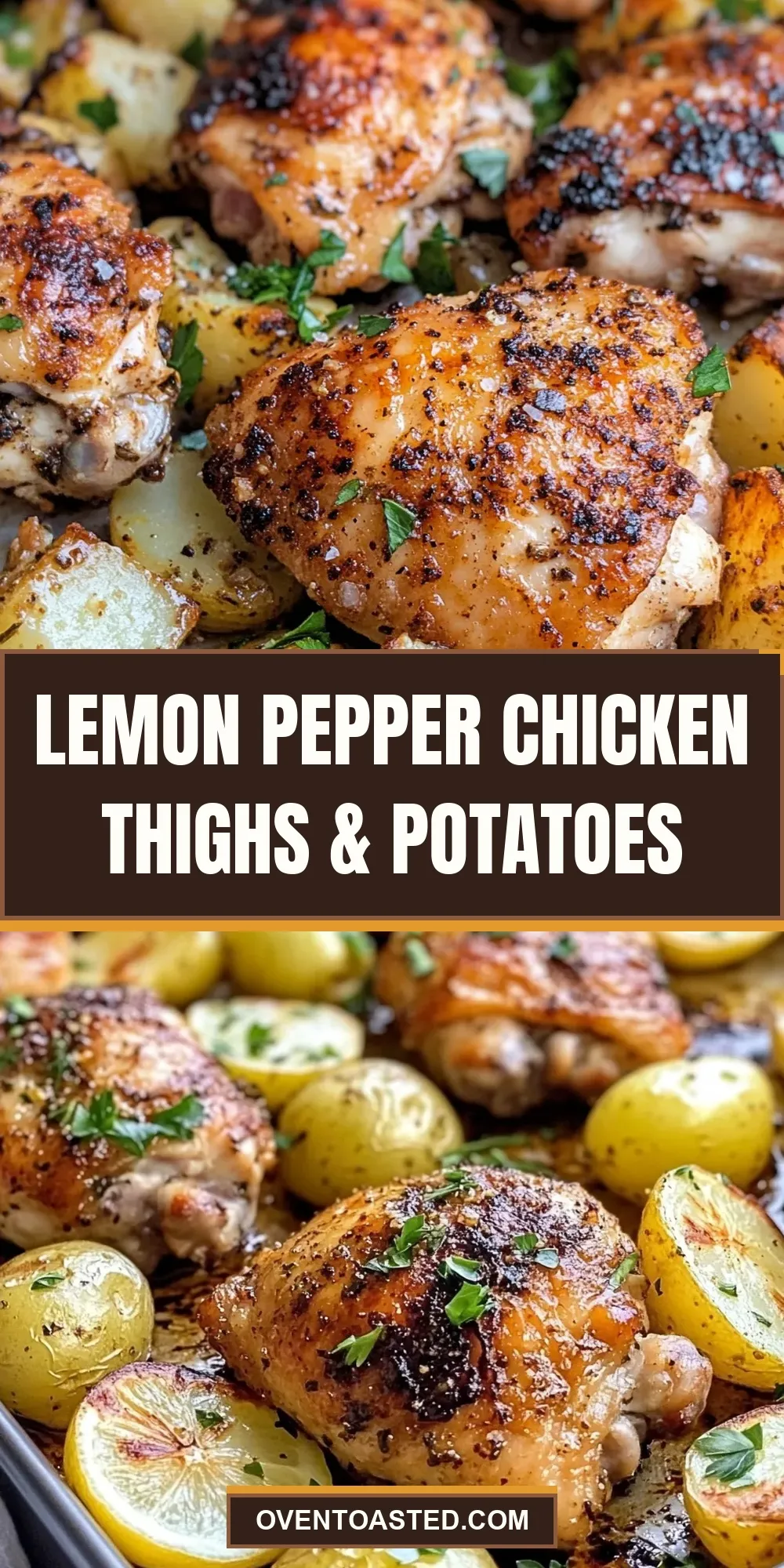 Lemon Pepper Chicken Thighs & Potatoes Recipe
