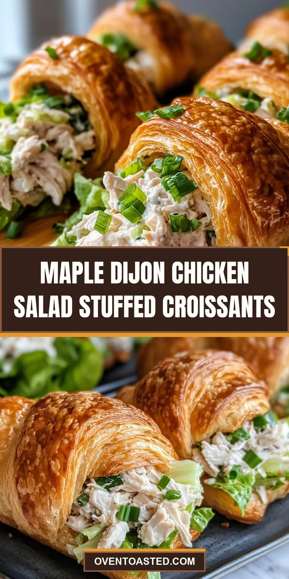 Maple Dijon Chicken Salad Stuffed Croissants Recipe