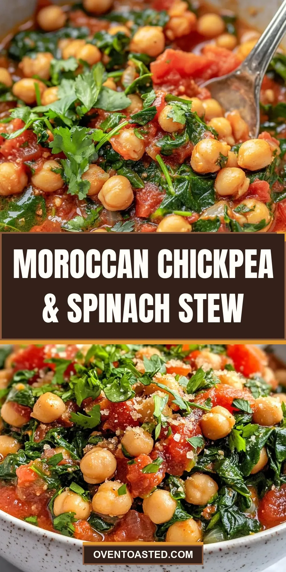 The Best Moroccan Chickpea & Spinach Stew Ever