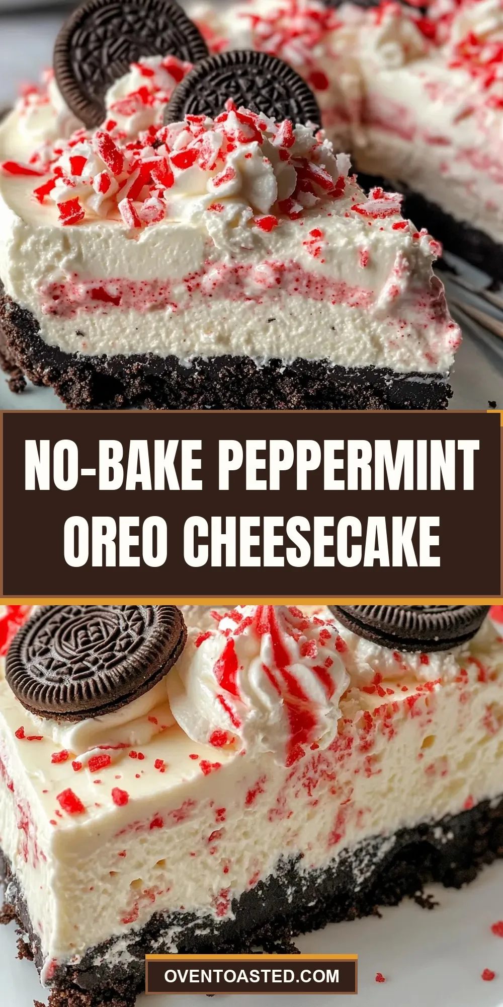 No-Bake Peppermint Oreo Cheesecake (Tasty & Delicious)