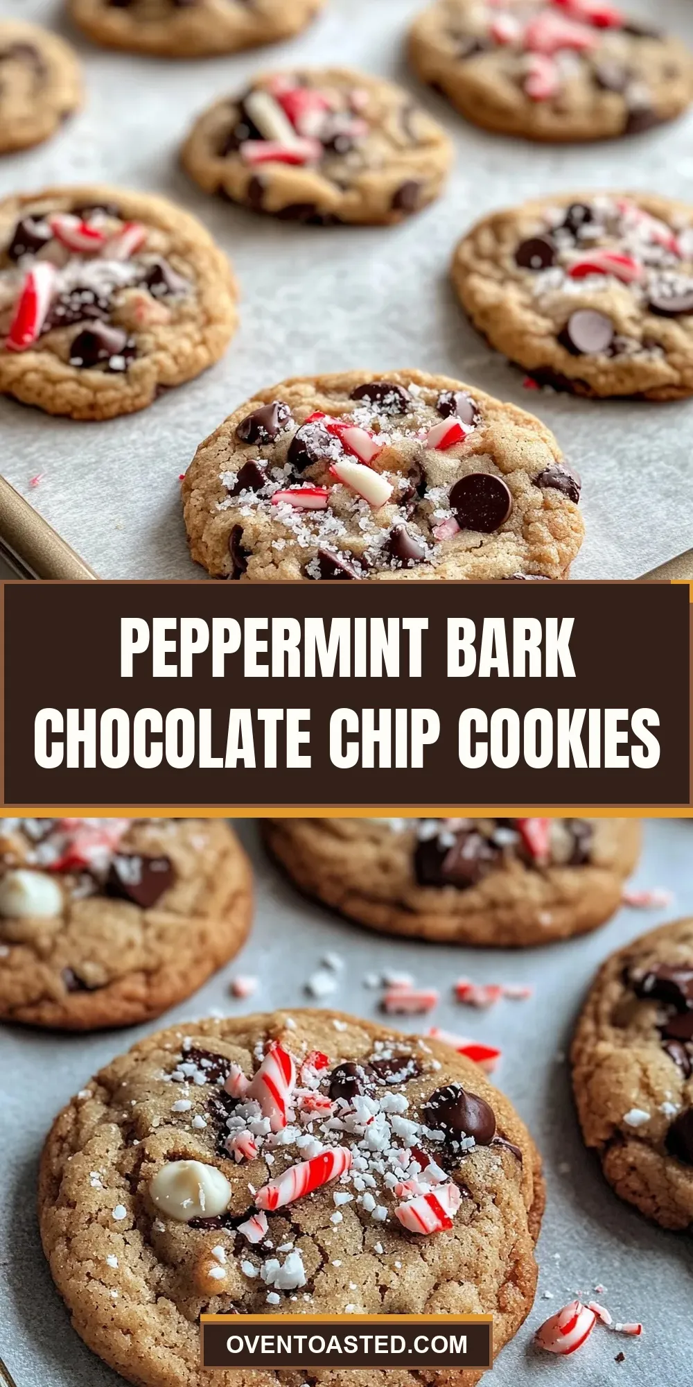 How To Make Quick Peppermint Bark Chocolate Chip Cookies