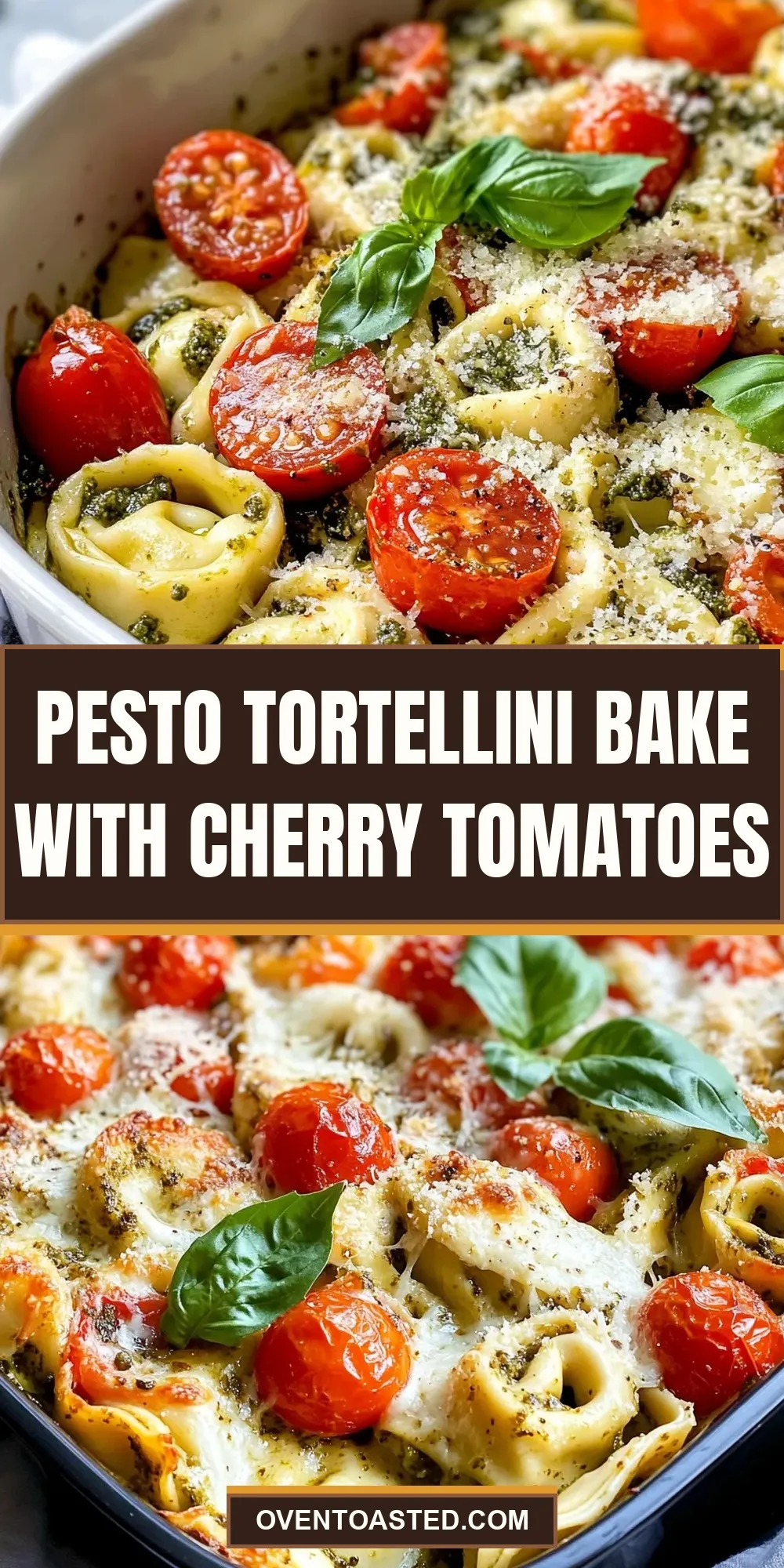Pesto Tortellini Bake With Cherry Tomatoes Recipe