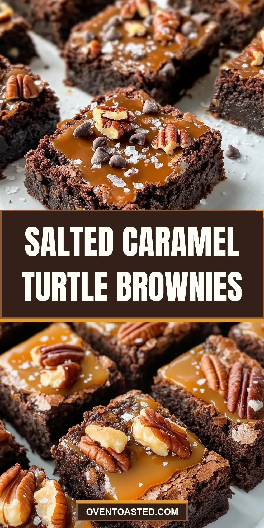 Easy Salted Caramel Turtle Brownies Recipe