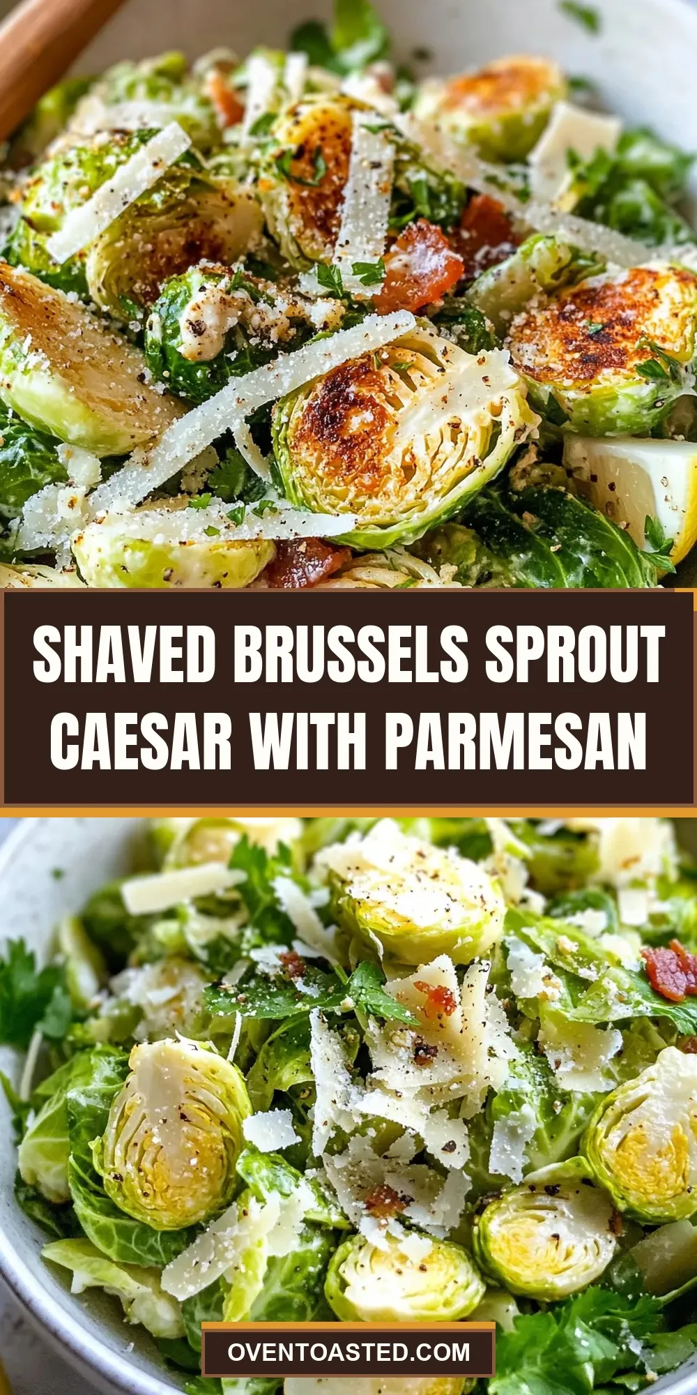Shaved Brussels Sprout Caesar With Parmesan Recipe