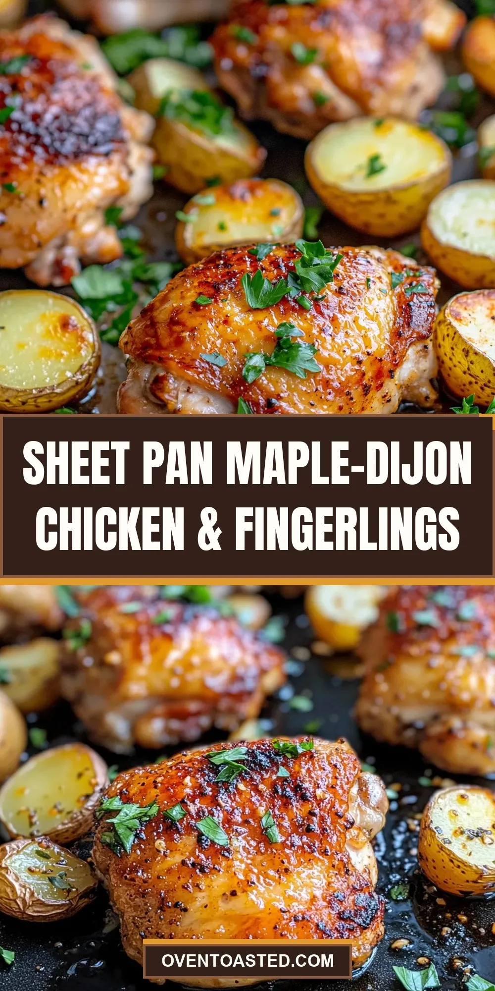 Sheet Pan Maple-Dijon Chicken & Fingerlings Recipe