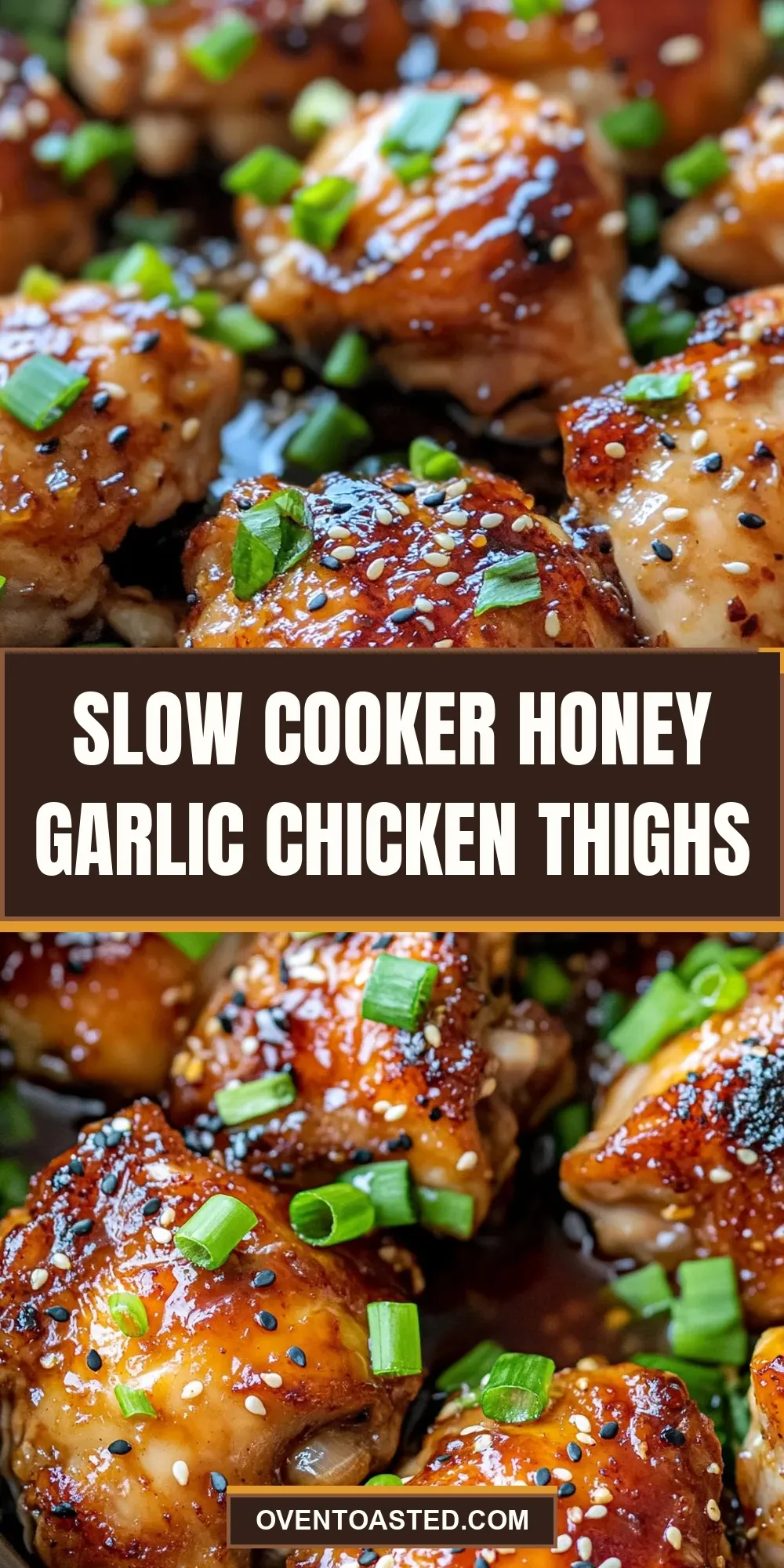 The Best Slow Cooker Honey Garlic Chicken Thighs Ever