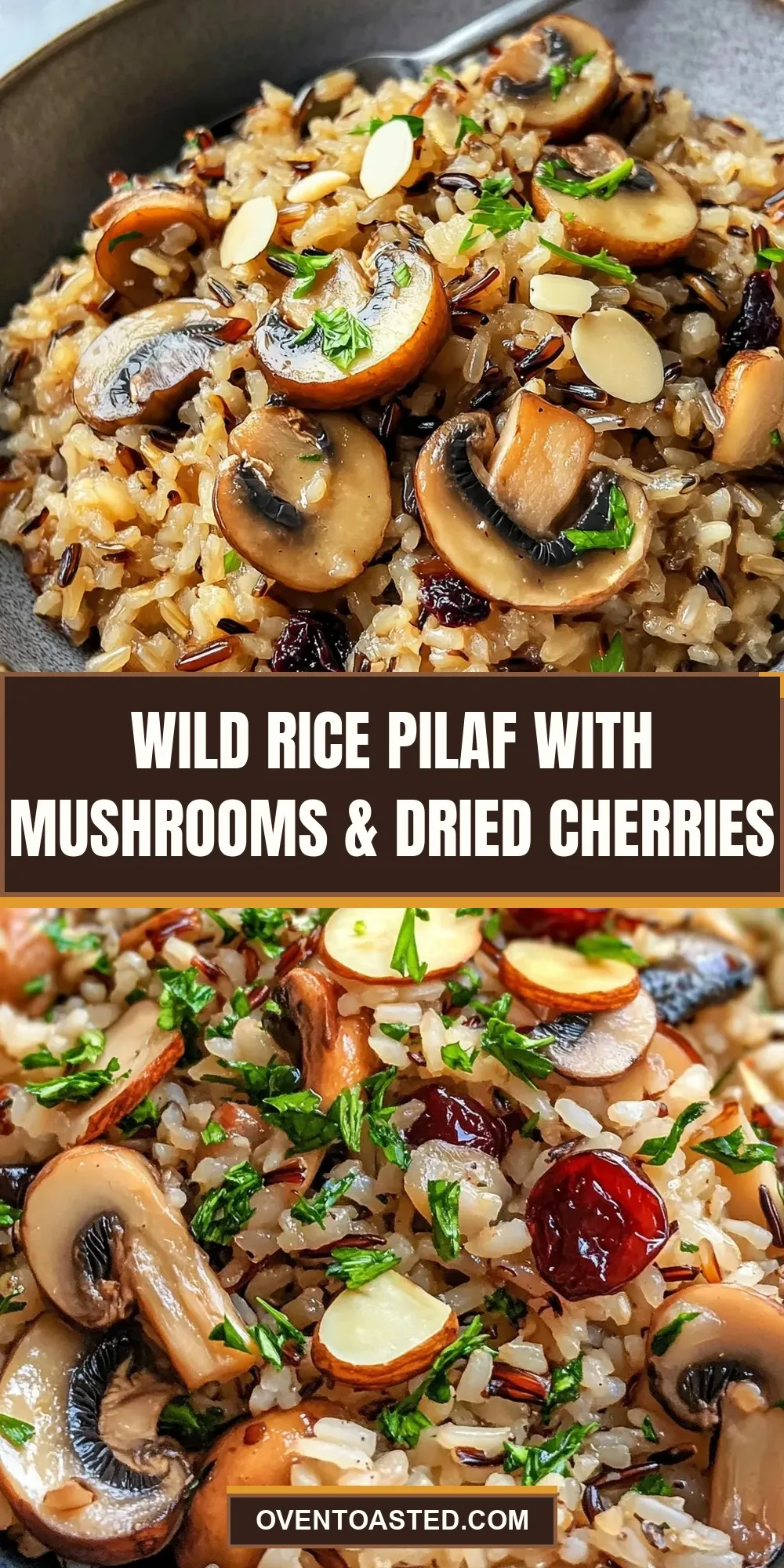 The Best Wild Rice Pilaf With Mushrooms & Dried Cherries Ever