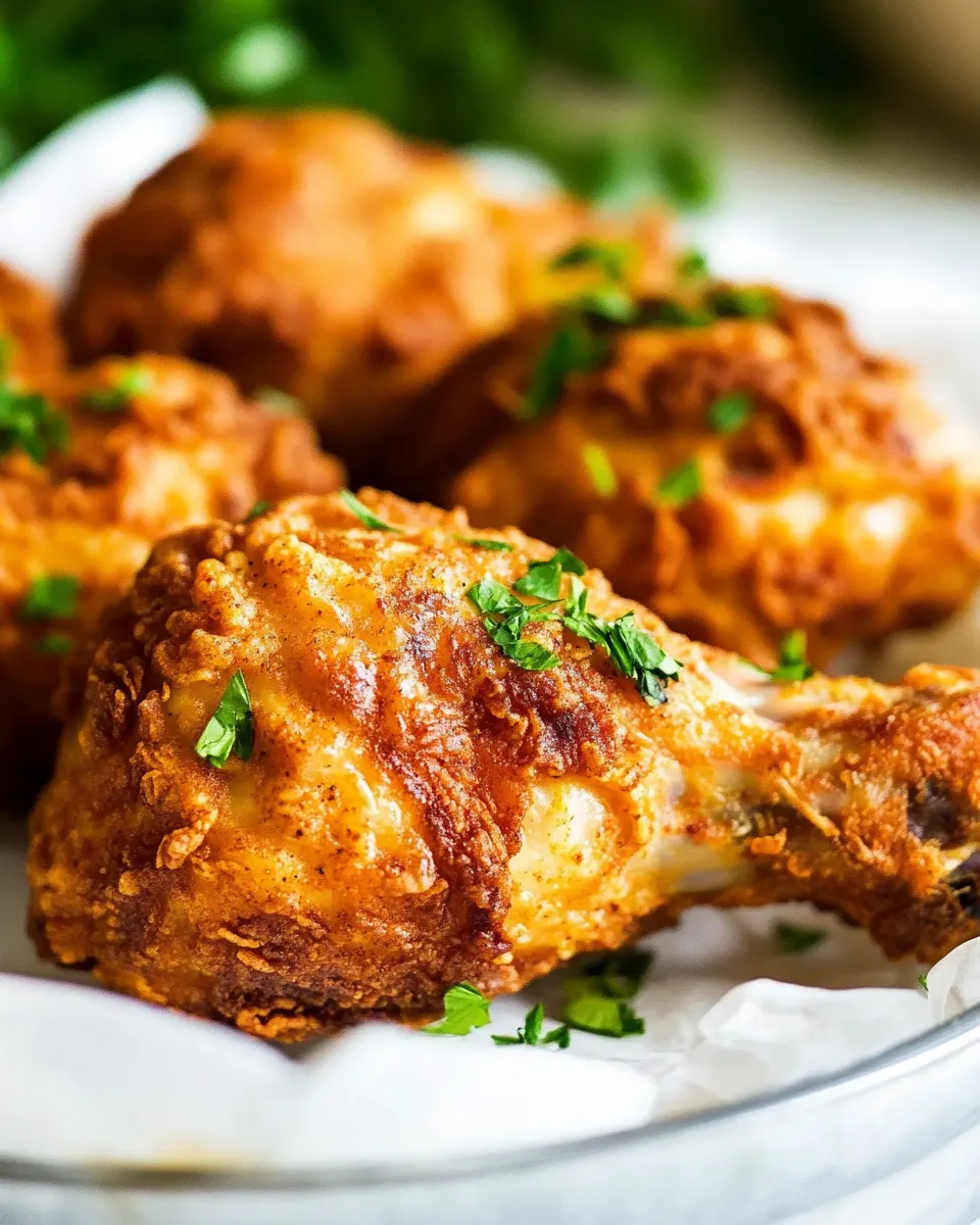 Delicious Air Fryer Fried Chicken shot