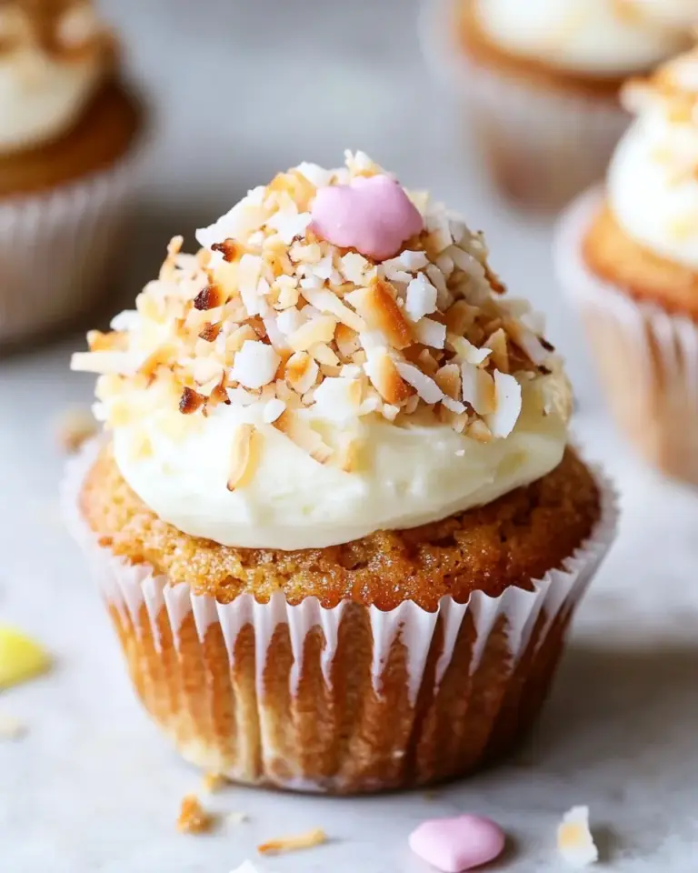 Classic Banana Carrot Cupcakes with Coconut Cream Cheese Frosting. picture