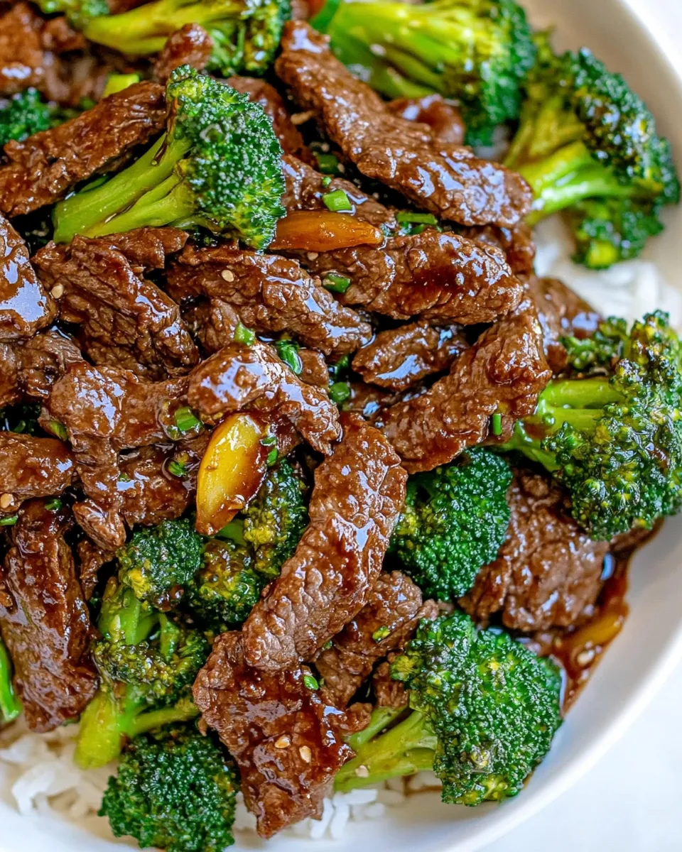 Delicious Beef and Broccoli shot