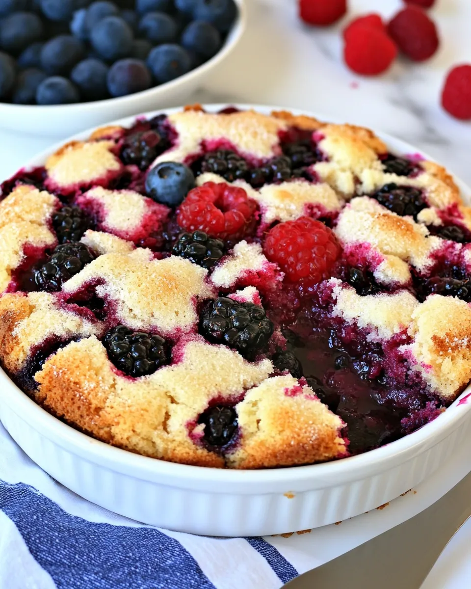 Delicious Berry Coffee Cake shot