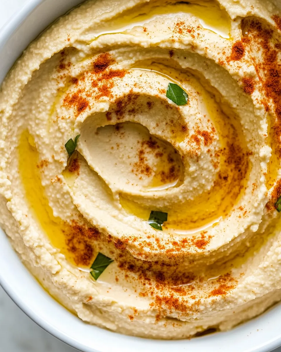 Easy Best Hummus Recipe shot