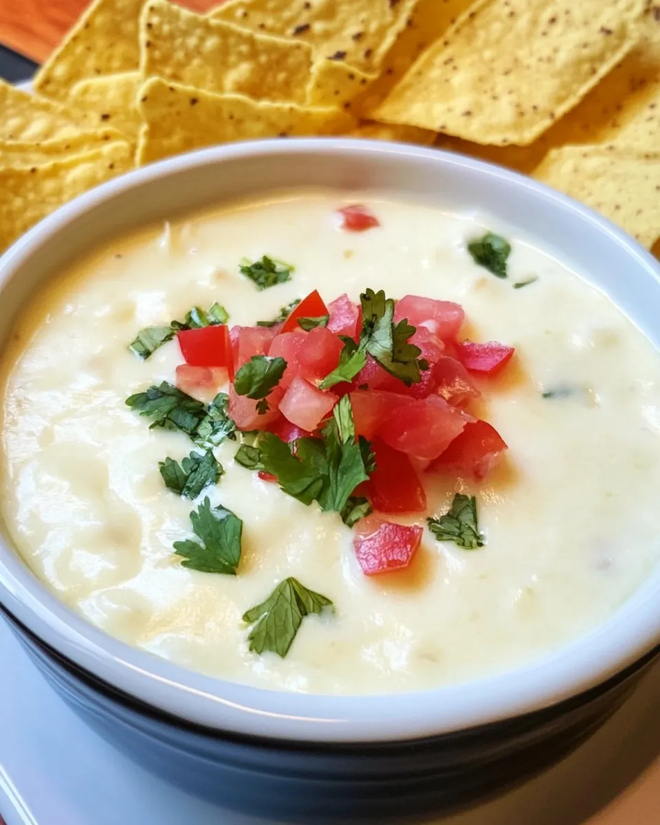Delicious Best Mexican Restaurant White Cheese Super Dip Recipe image