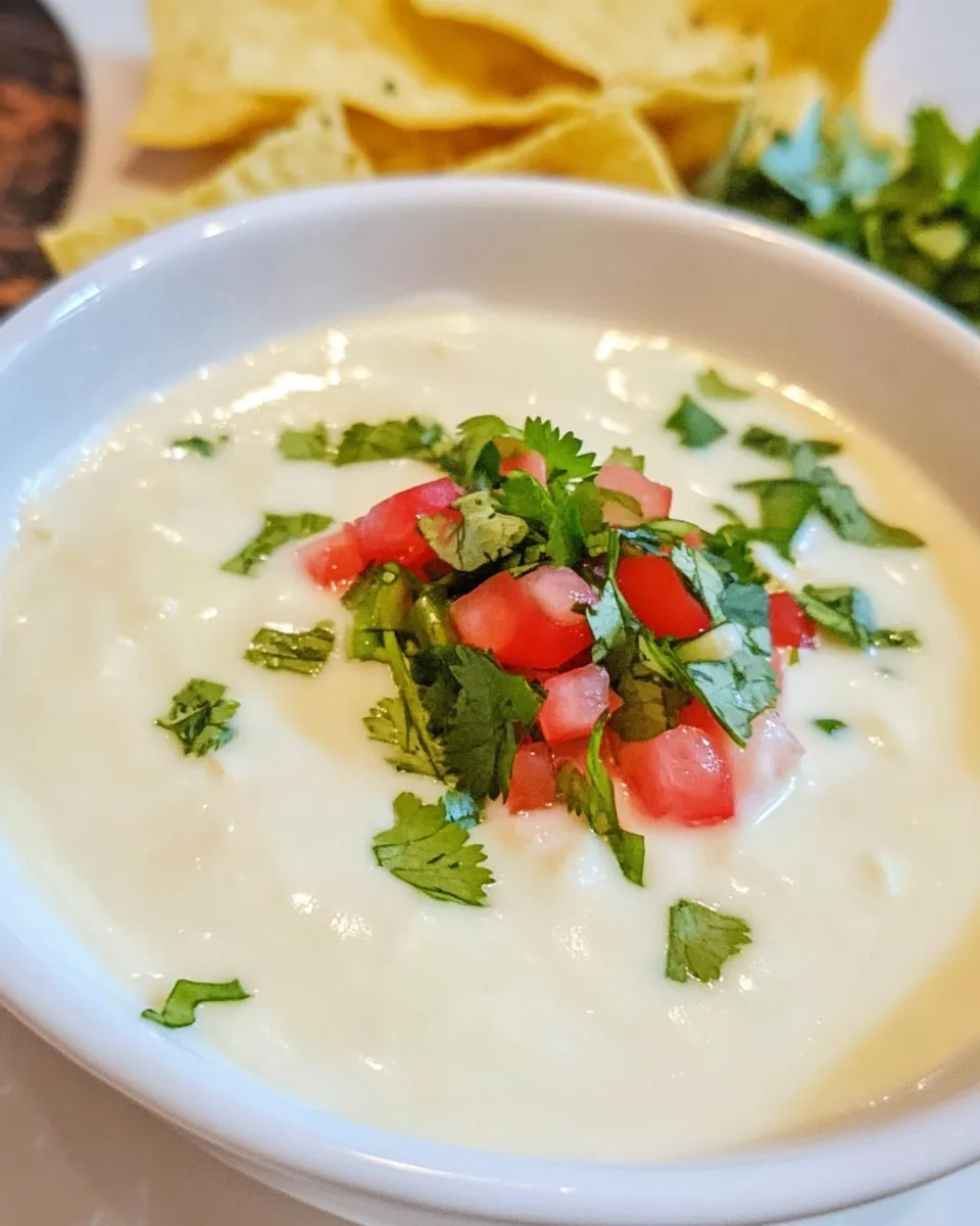 Savory Best Mexican Restaurant White Cheese Super Dip Recipe recipe photo