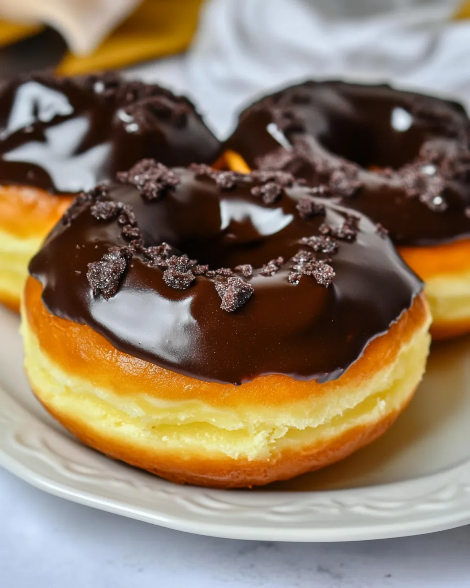 Delicious Boston Cream Donuts recipe image
