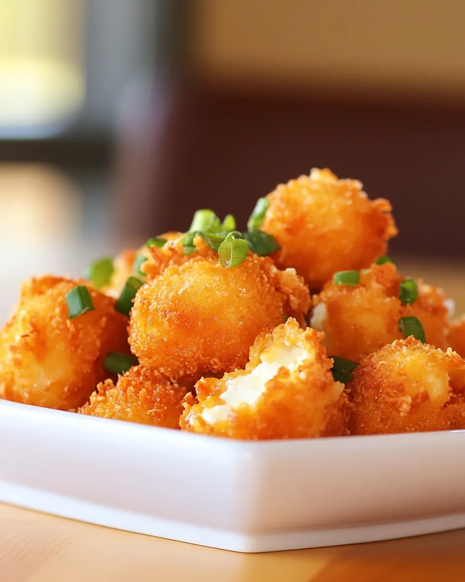 Homemade Buffalo Oven Fried Goat Cheese dish photo