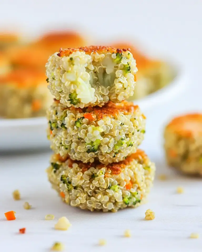 Homemade Cheesy Broccoli Quinoa Bites photo