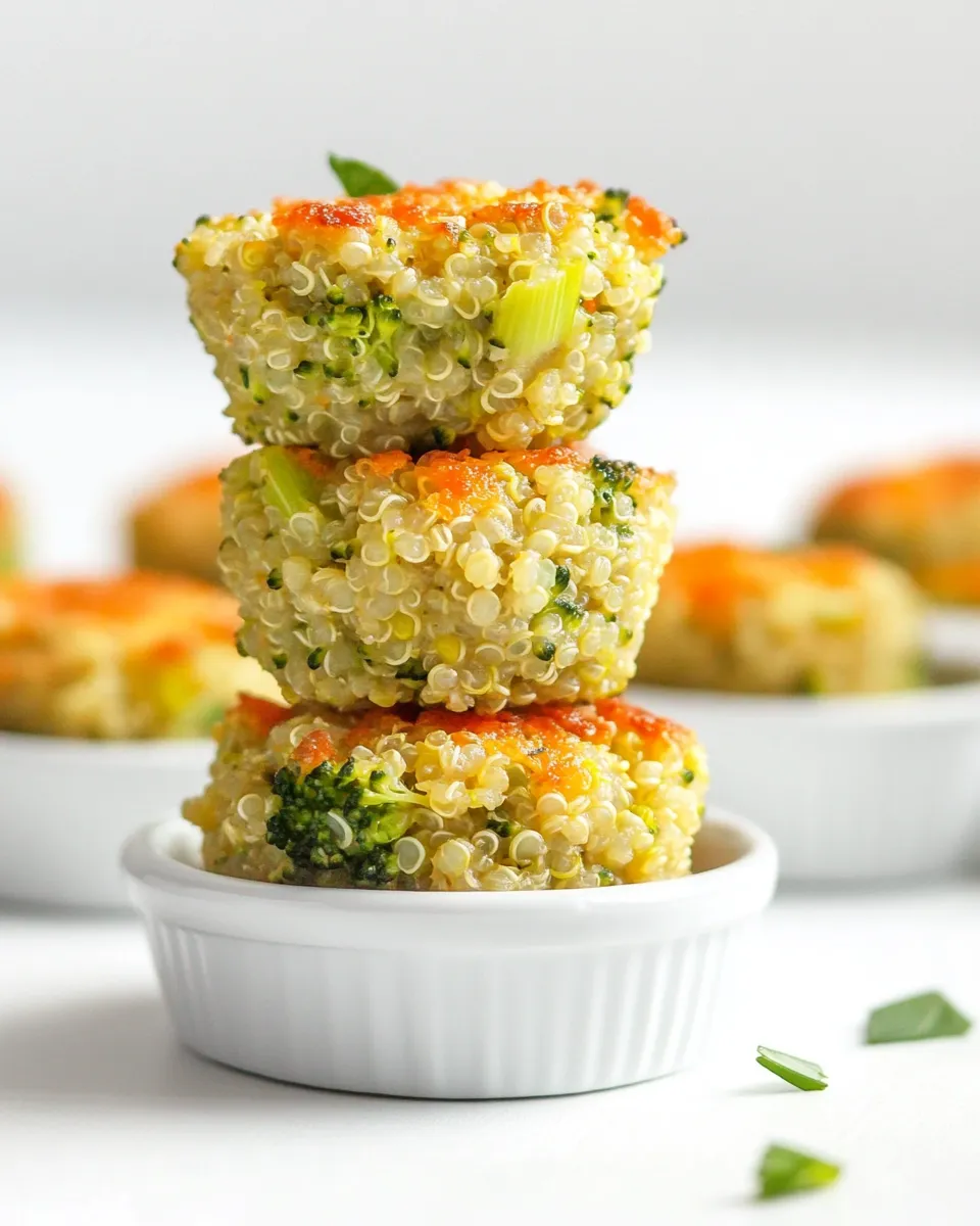 Delicious Cheesy Broccoli Quinoa Bites recipe photo
