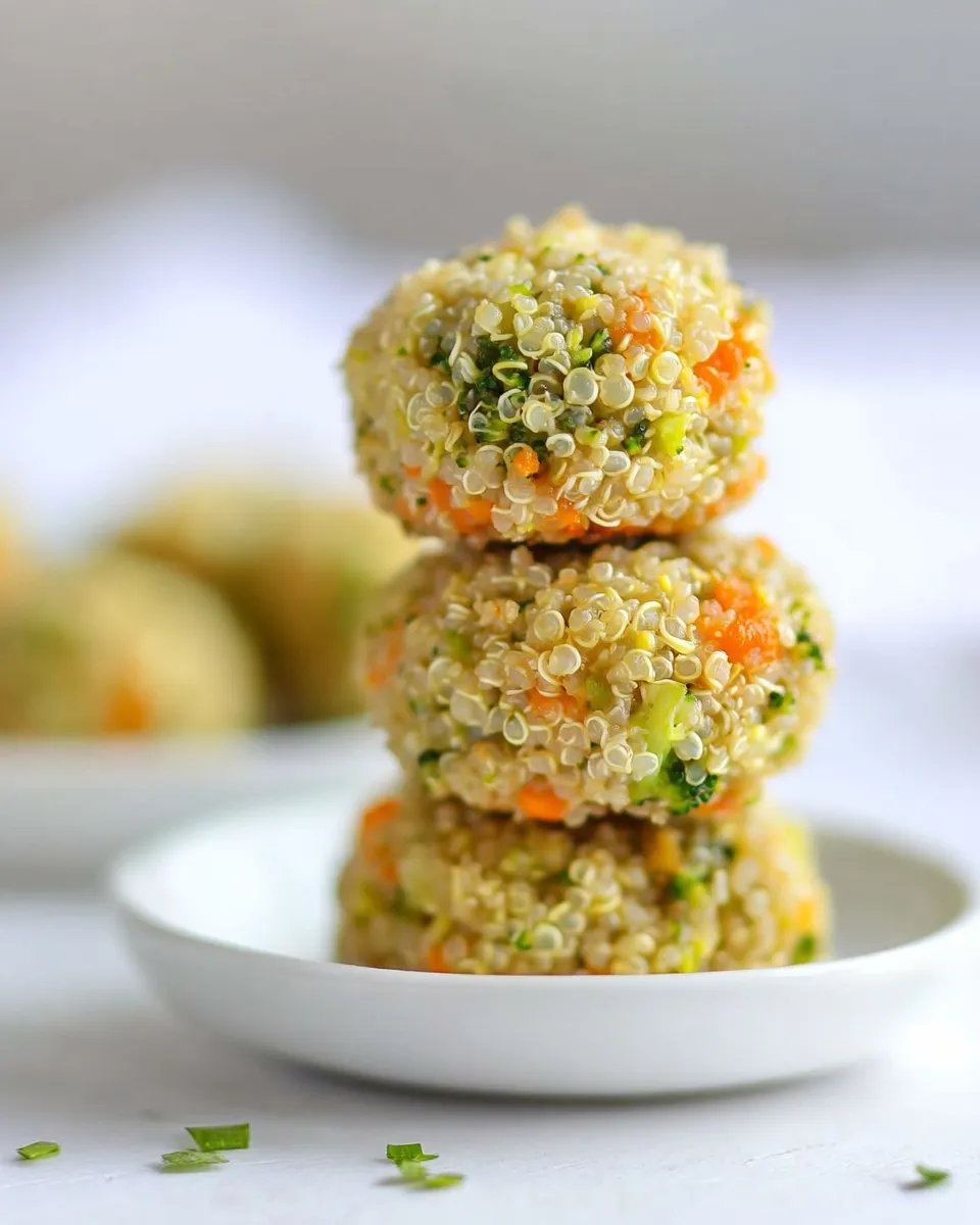 Healthy Cheesy Broccoli Quinoa Bites shot