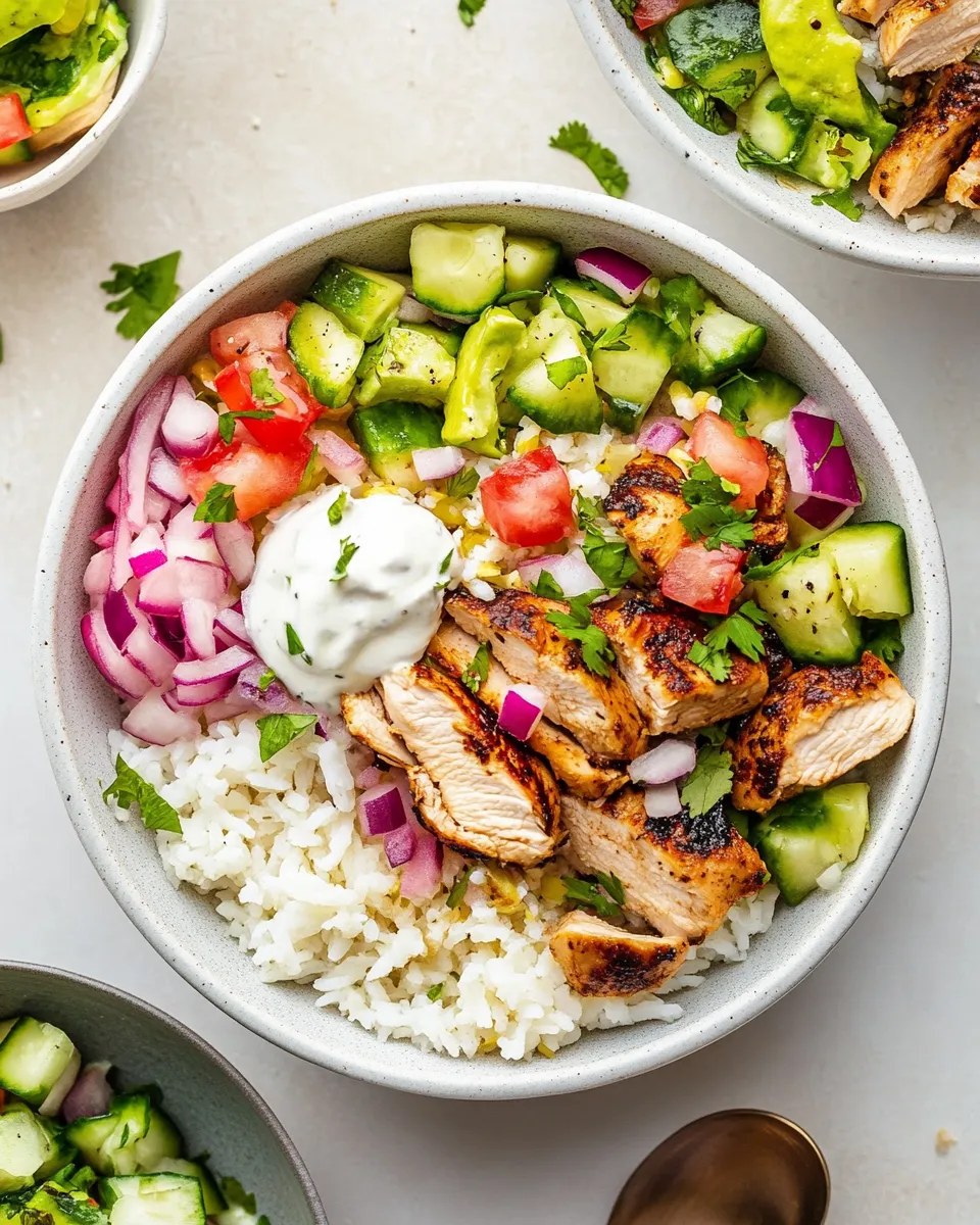 Delicious Chicken Shawarma Bowls image