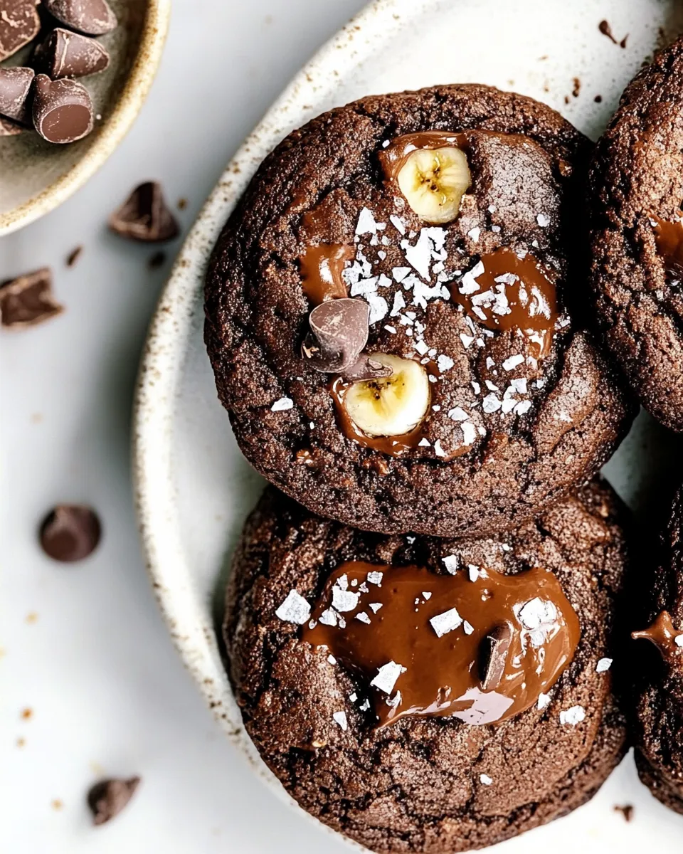 Delicious Chocolate Banana Cookies image