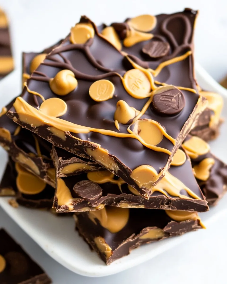 Easy Chocolate Peanut Butter Cup Bark photo