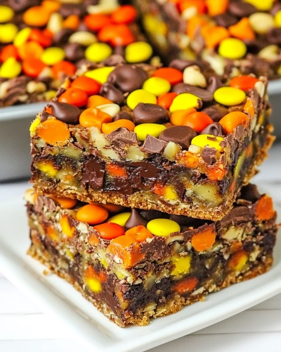 Easy Chocolate Peanut Butter Magic Cookie Bars recipe photo