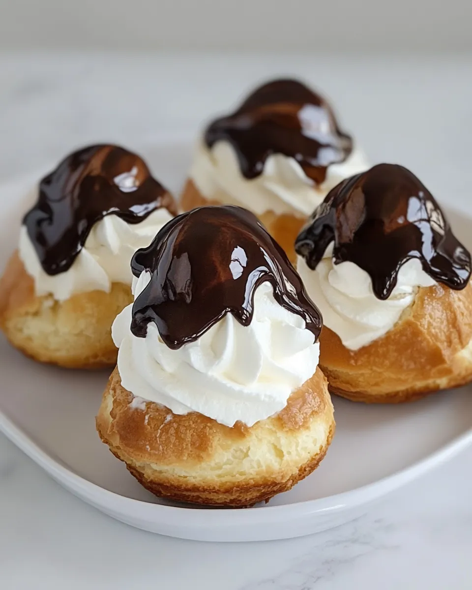 Homemade Classic French Profiteroles photo