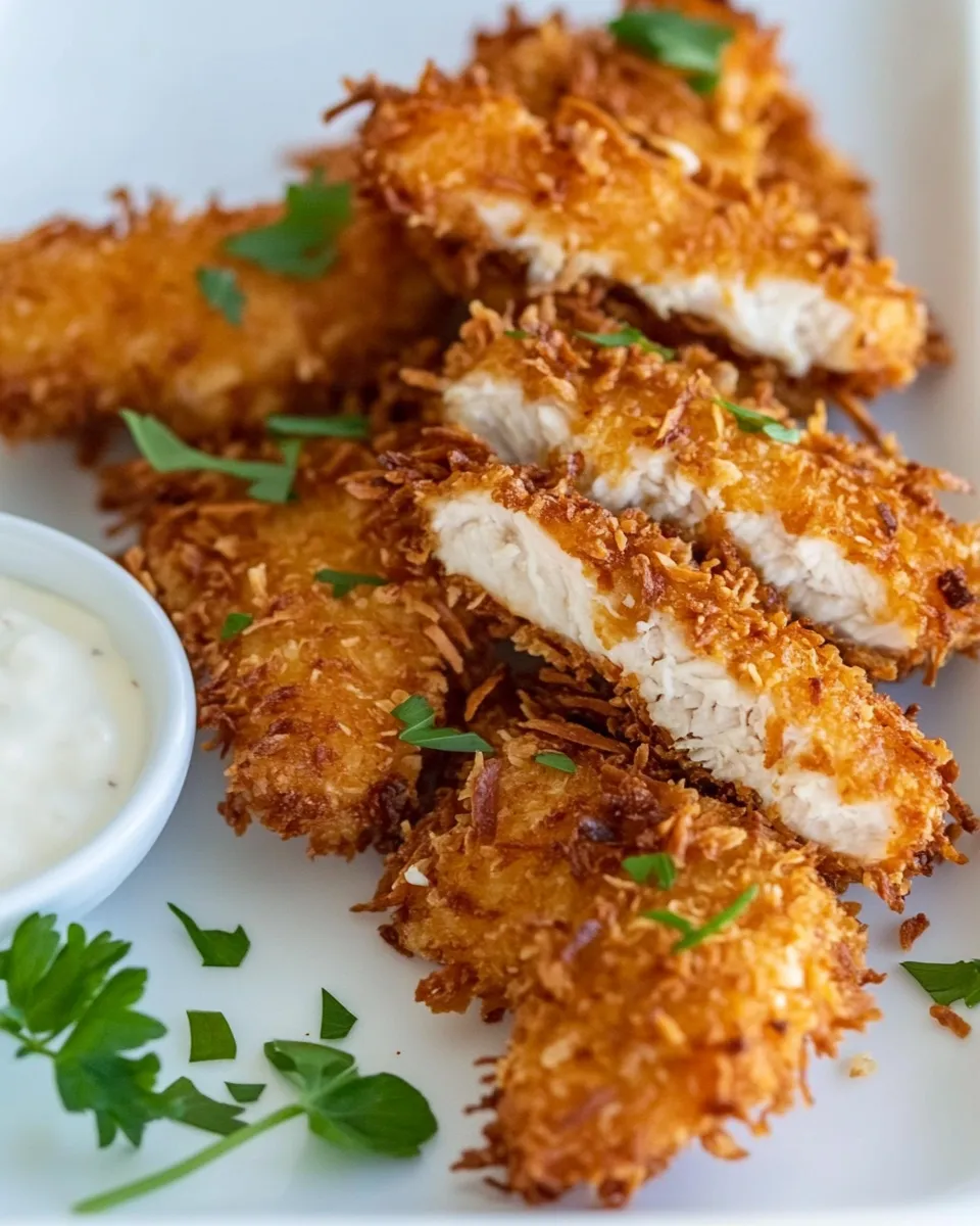 Easy Coconut Chicken Fingers image