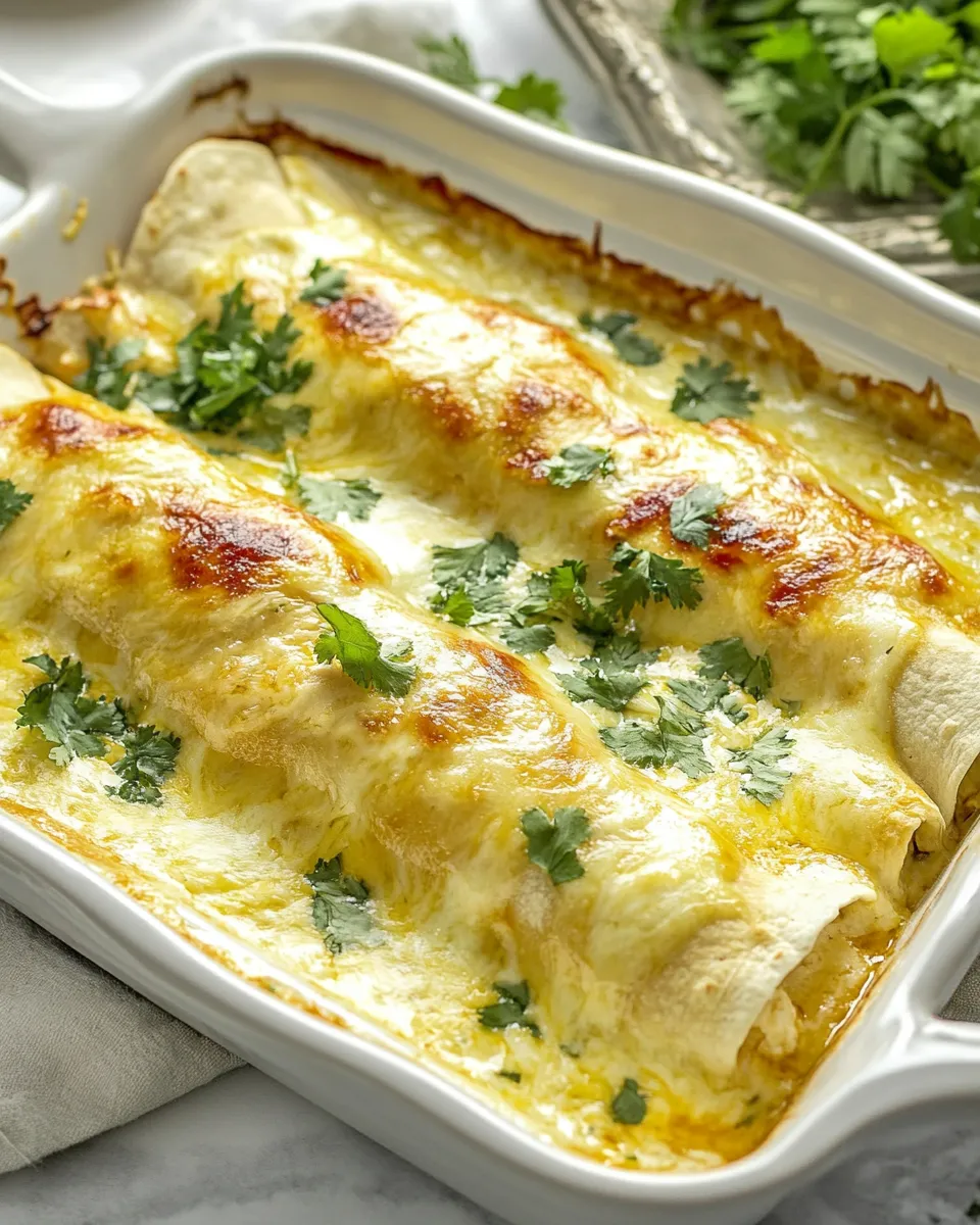 Homemade Creamy Chicken Enchiladas recipe photo