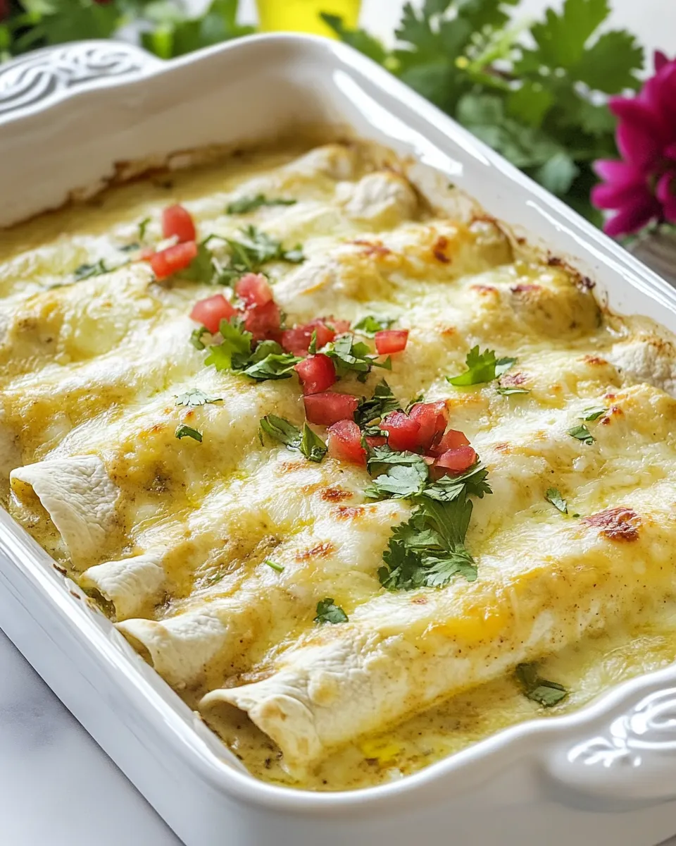 Delicious Creamy Chicken Enchiladas dish photo