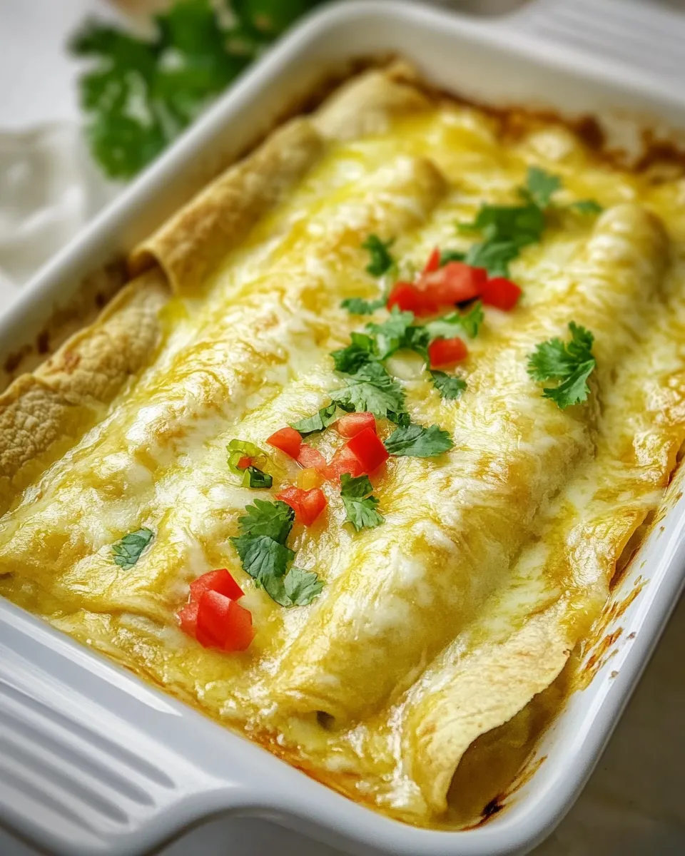Quick Creamy Chicken Enchiladas image