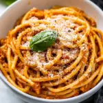 Homemade Creamy Roasted Red Pepper Pasta photo