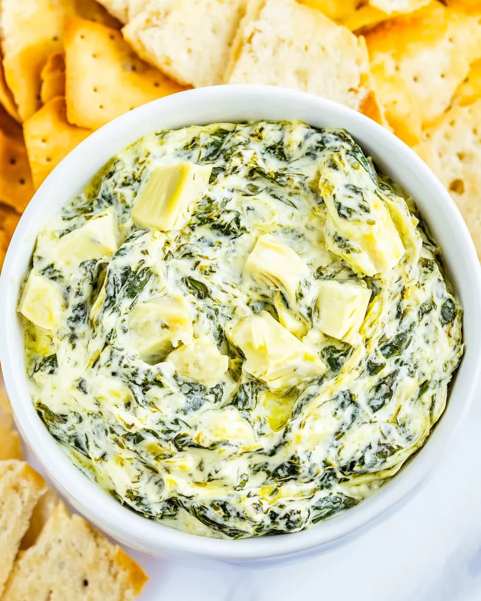 Easy Crockpot Spinach Artichoke Dip recipe photo