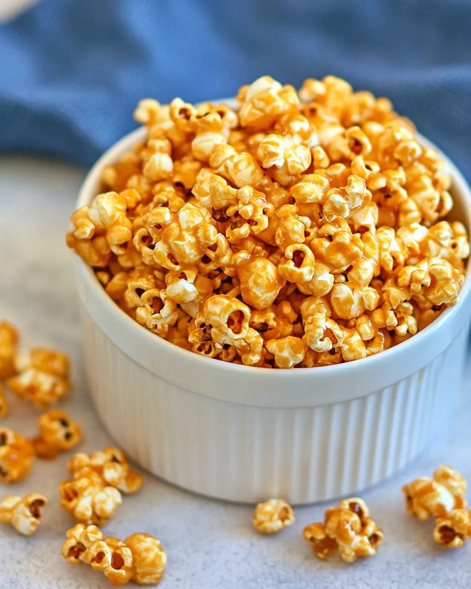 Easy Crunch and Munch Caramel Popcorn recipe photo