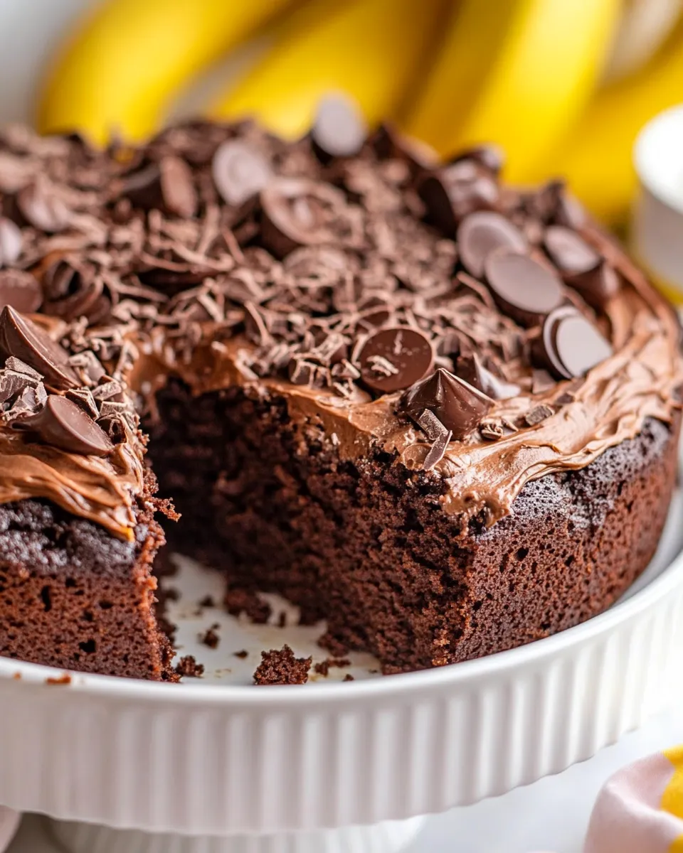 Classic Easy Chocolate Banana Cake image