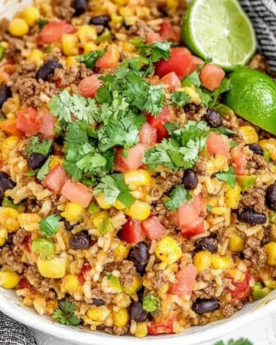 Classic Easy Mexican Ground Beef and Rice image