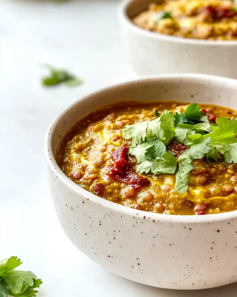 Homemade Easy Red Lentil Curry (Vegan & One-Pot Recipe!) photo