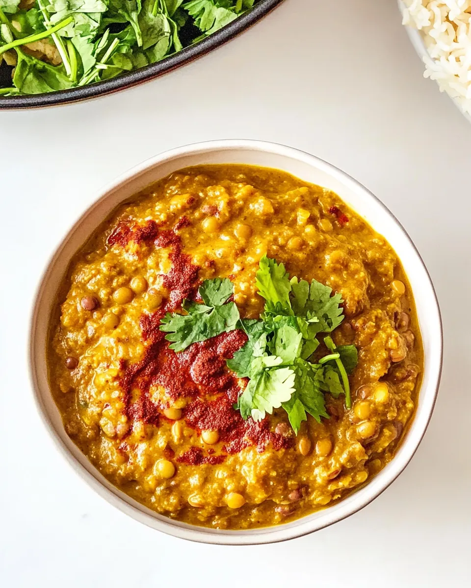 Quick Easy Red Lentil Curry (Vegan & One-Pot Recipe!) recipe photo